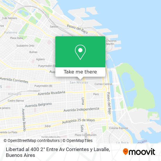 Mapa de Libertad al 400 2° Entre Av Corrientes y  Lavalle