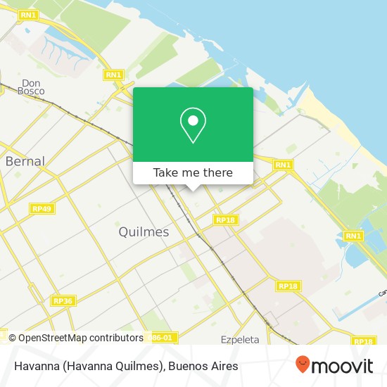 Mapa de Havanna (Havanna Quilmes)