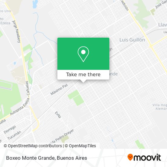 Boxeo Monte Grande map