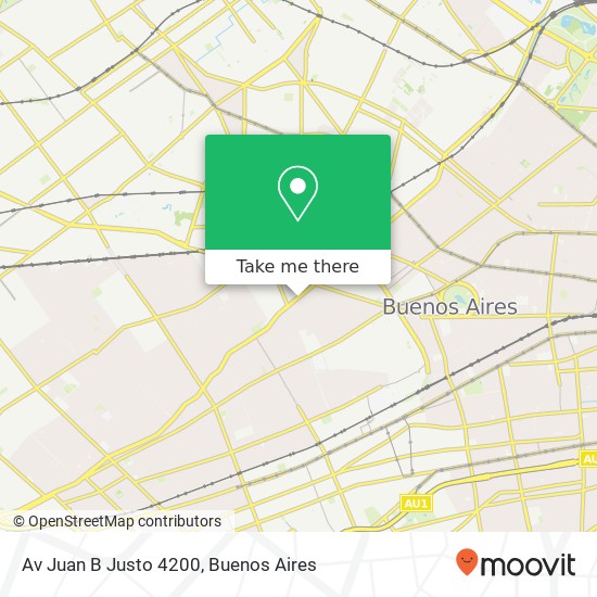 Av  Juan B  Justo 4200 map