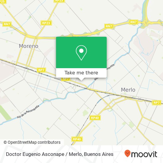 Mapa de Doctor Eugenio Asconape / Merlo