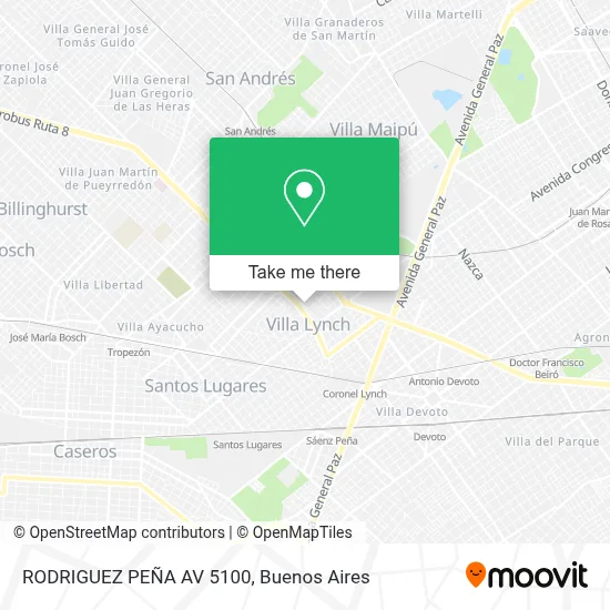 RODRIGUEZ PEÑA  AV  5100 map
