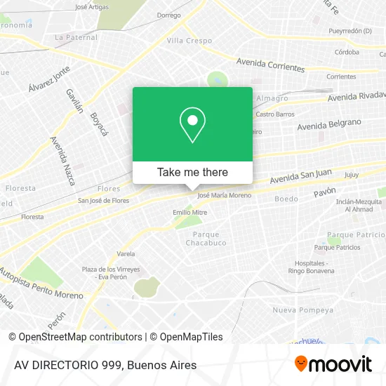 AV  DIRECTORIO 999 map