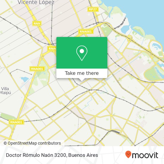 Doctor Rómulo Naón 3200 map