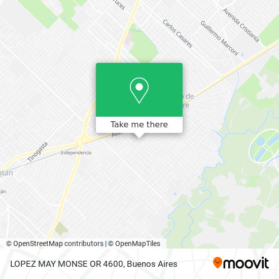 Mapa de LOPEZ MAY  MONSE OR 4600