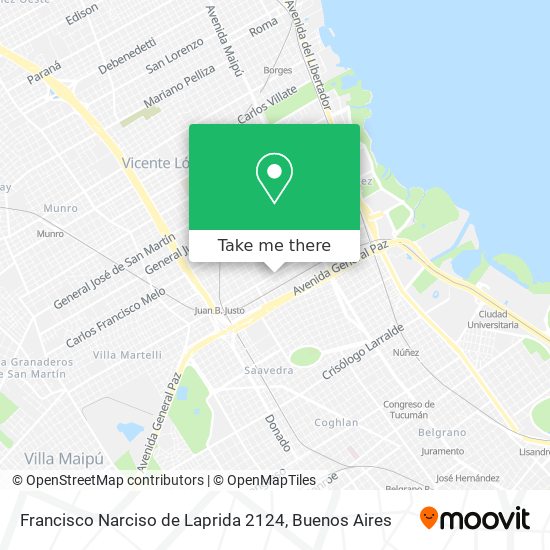 Francisco Narciso de Laprida 2124 map