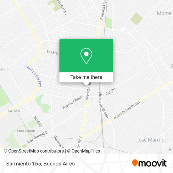 Mapa de Sarmiento 165