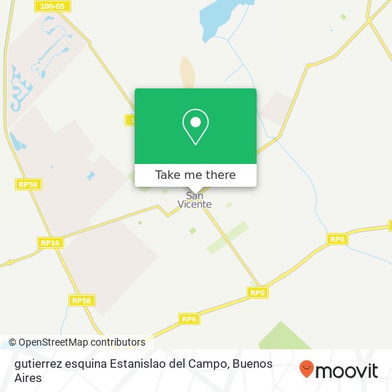 Mapa de gutierrez esquina Estanislao del Campo