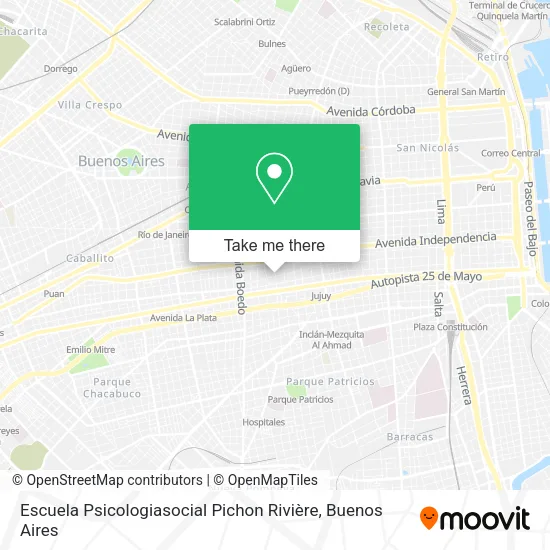 Escuela Psicologiasocial Pichon Rivière map