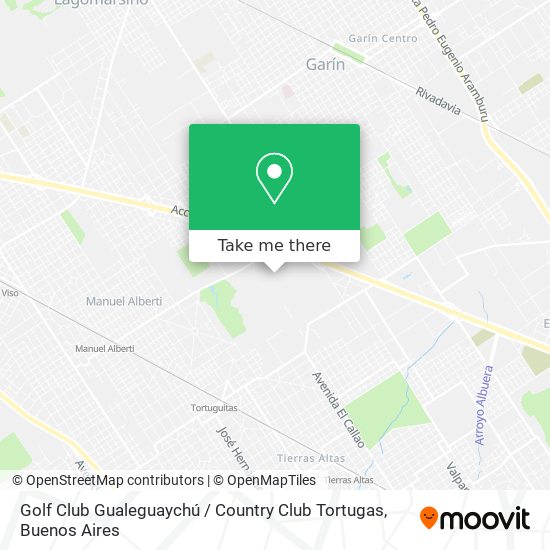 Golf Club Gualeguaychú / Country Club Tortugas map