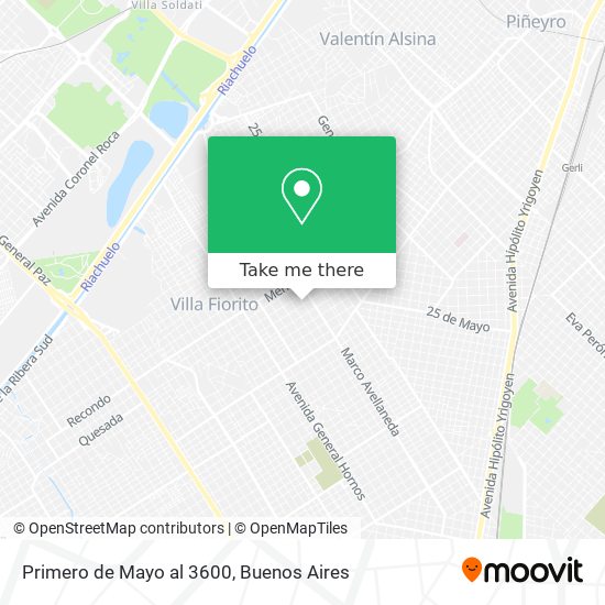 Primero de Mayo al 3600 map
