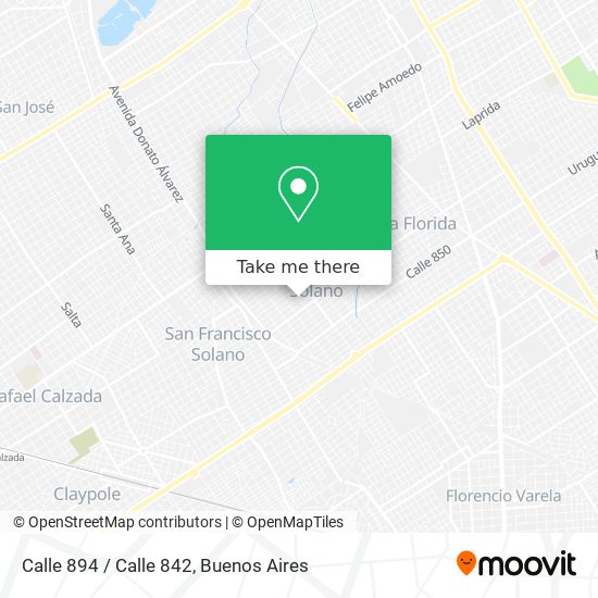 Calle 894 / Calle 842 map