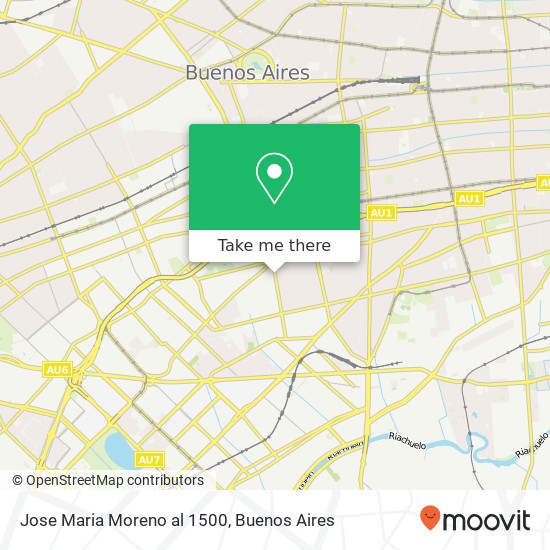 Jose Maria Moreno al 1500 map