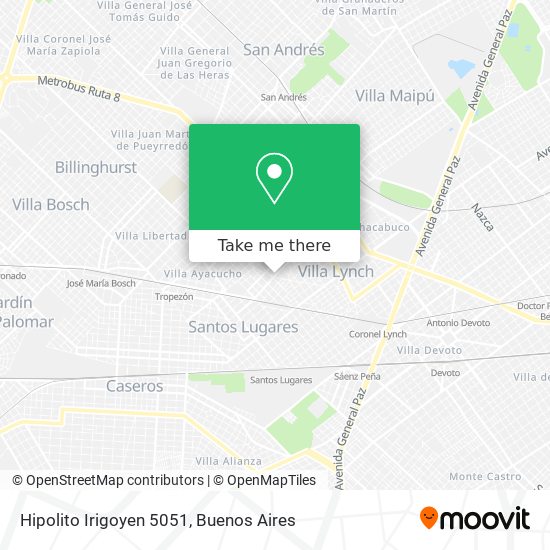 Hipolito Irigoyen 5051 map