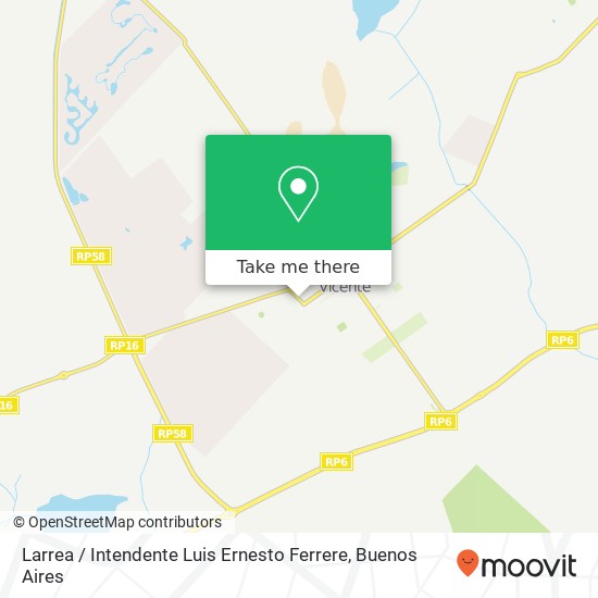 Larrea / Intendente Luis Ernesto Ferrere map