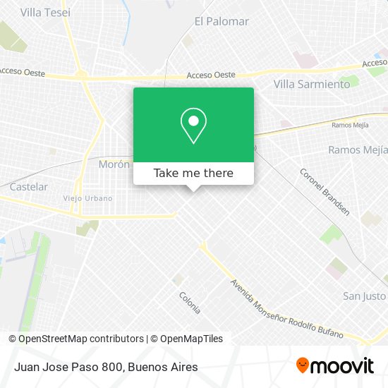 Juan Jose Paso 800 map