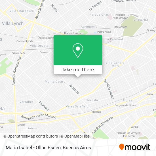Mapa de Maria Isabel - Ollas Essen