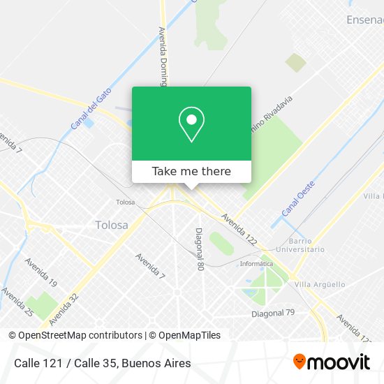 Calle 121 / Calle 35 map