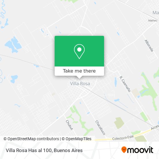 Mapa de Villa Rosa Has al 100