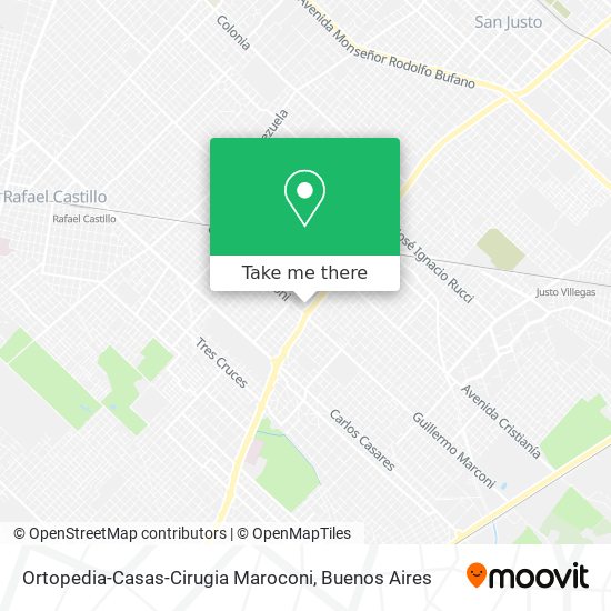 Ortopedia-Casas-Cirugia Maroconi map