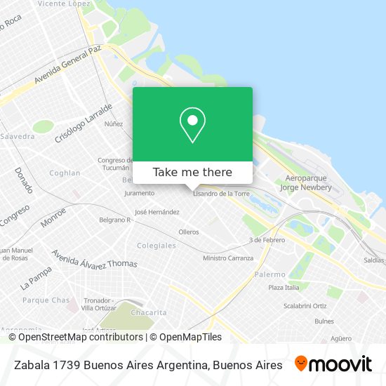 Zabala 1739  Buenos Aires  Argentina map
