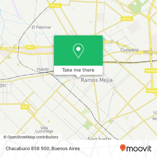 Mapa de Chacabuco 858 900