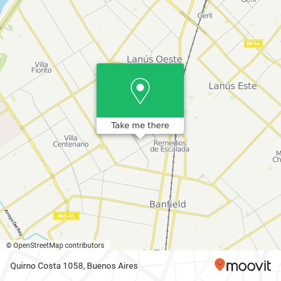 Quirno Costa 1058 map