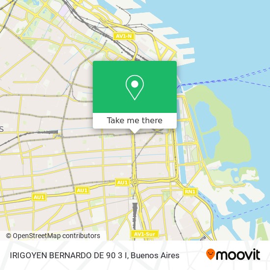 IRIGOYEN  BERNARDO DE 90 3 I map