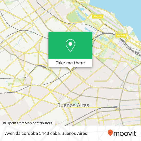 Avenida córdoba 5443  caba map