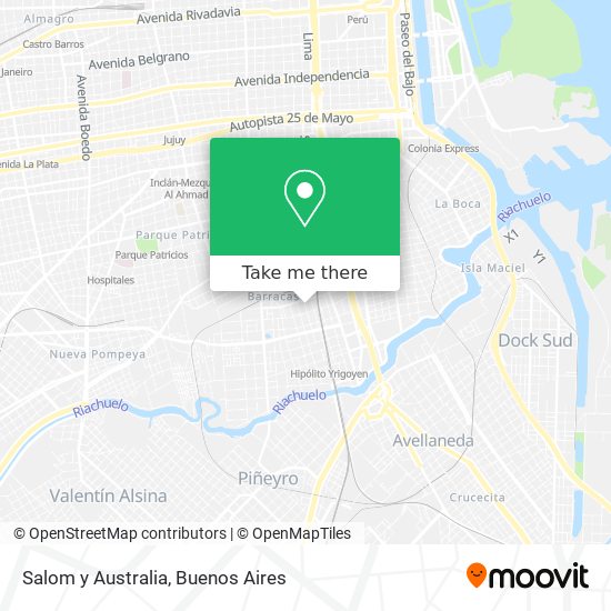 Mapa de Salom y Australia