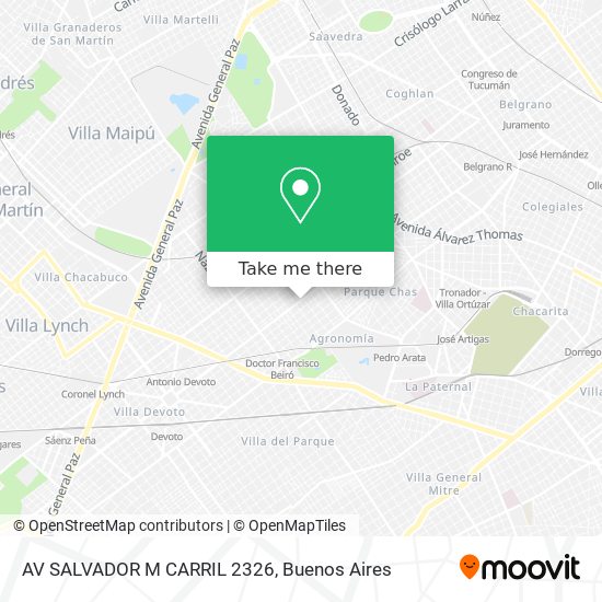 AV  SALVADOR M  CARRIL 2326 map