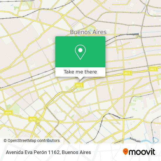 Mapa de Avenida Eva Perón 1162