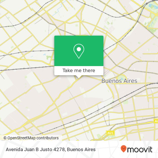 Mapa de Avenida Juan B Justo 4278