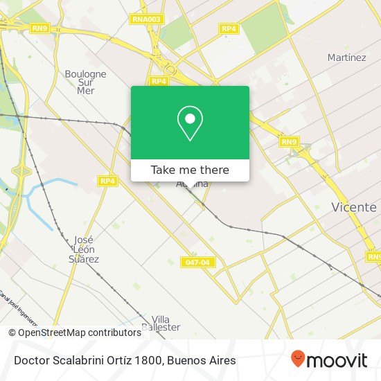 Doctor Scalabrini Ortíz 1800 map