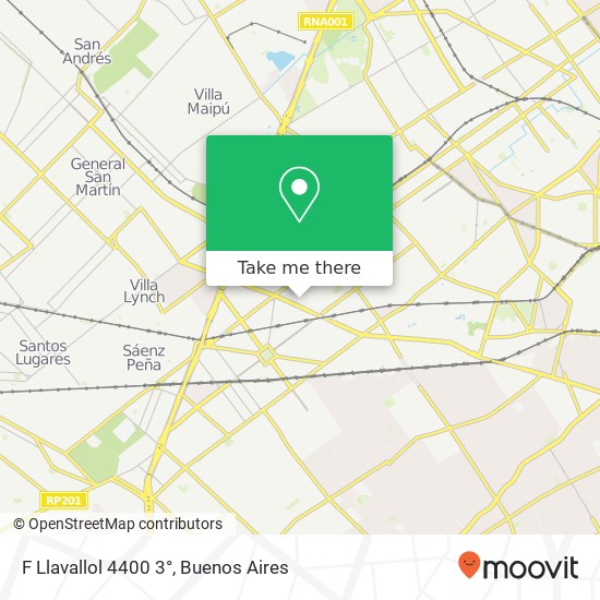 F Llavallol  4400 3° map