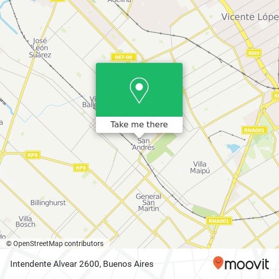 Intendente Alvear 2600 map