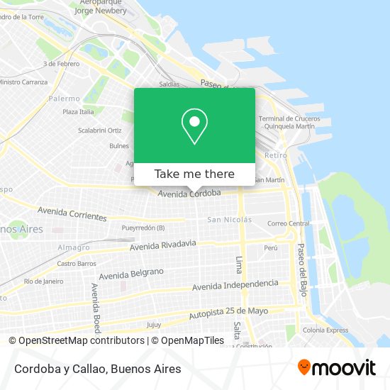 Mapa de Cordoba y Callao