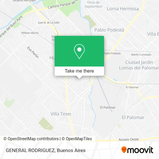 Mapa de GENERAL RODRIGUEZ