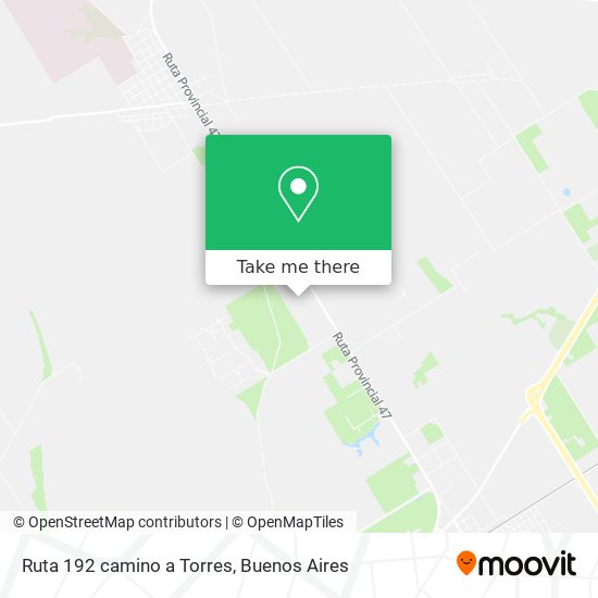Ruta 192 camino a Torres map