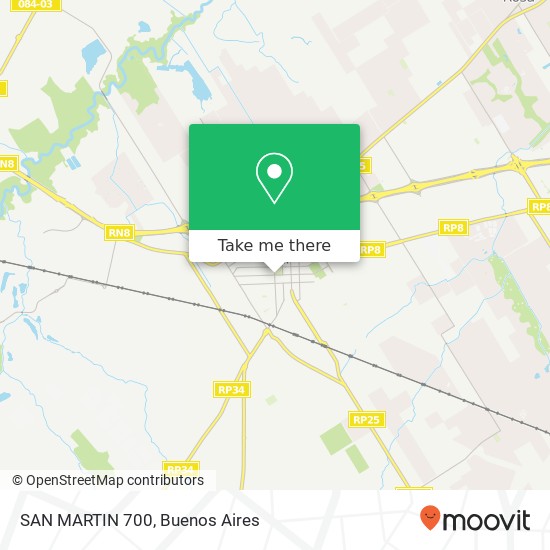 SAN MARTIN 700 map