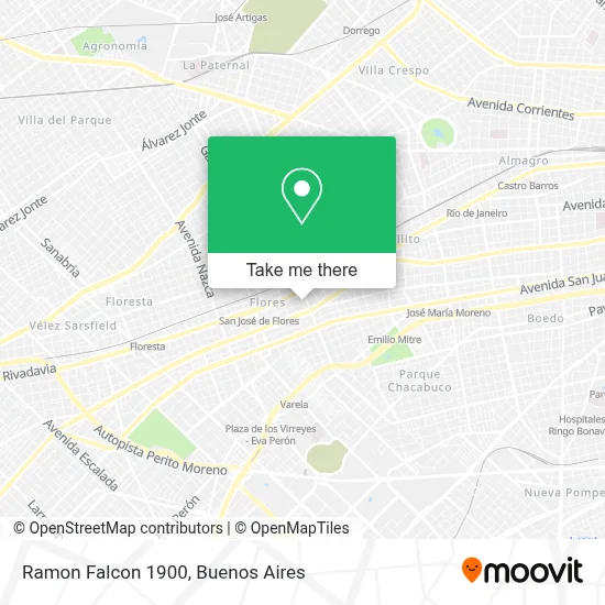 Ramon Falcon 1900 map