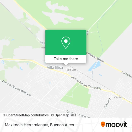 Mapa de Maxitools Herramientas