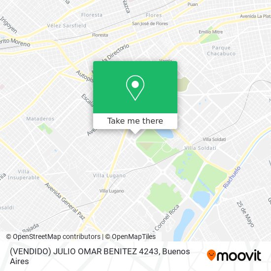 (VENDIDO) JULIO OMAR BENITEZ 4243 map