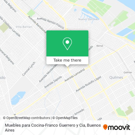 Muebles para Cocina-Franco Guerrero y Cia map