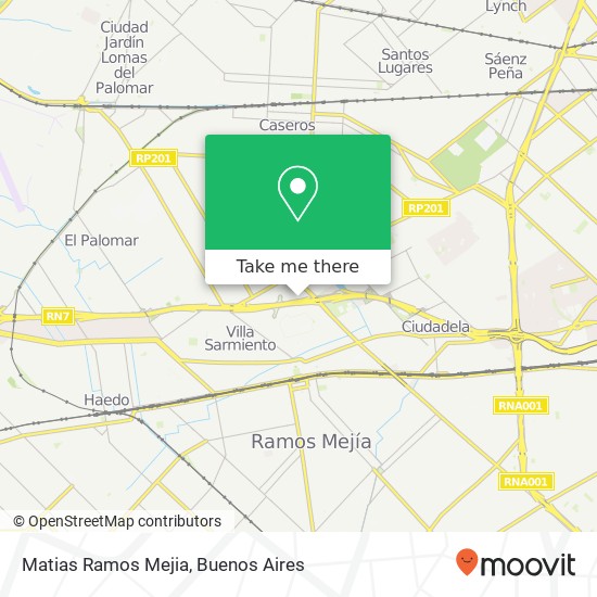 Matias Ramos Mejia map