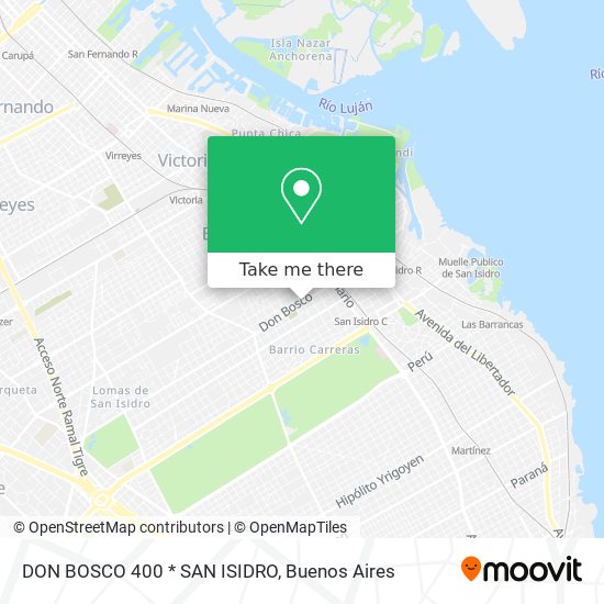 DON BOSCO 400 * SAN ISIDRO map