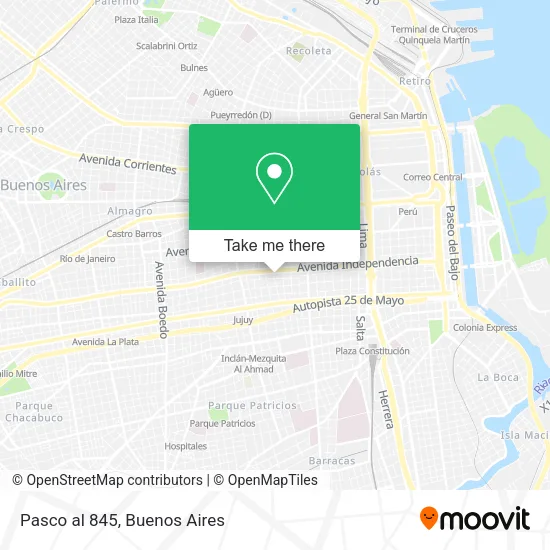 Mapa de Pasco al 845