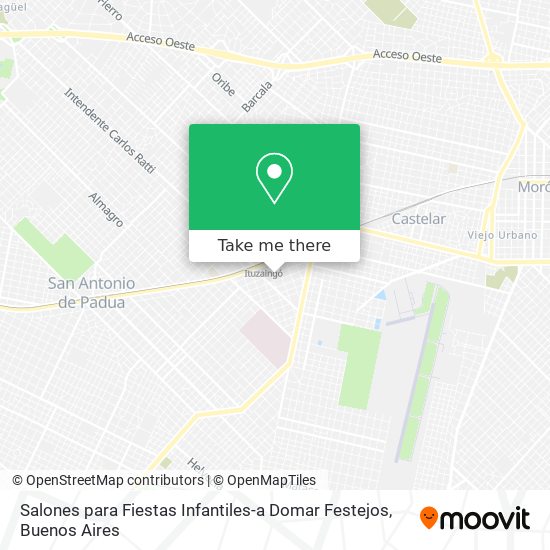 Salones para Fiestas Infantiles-a Domar Festejos map