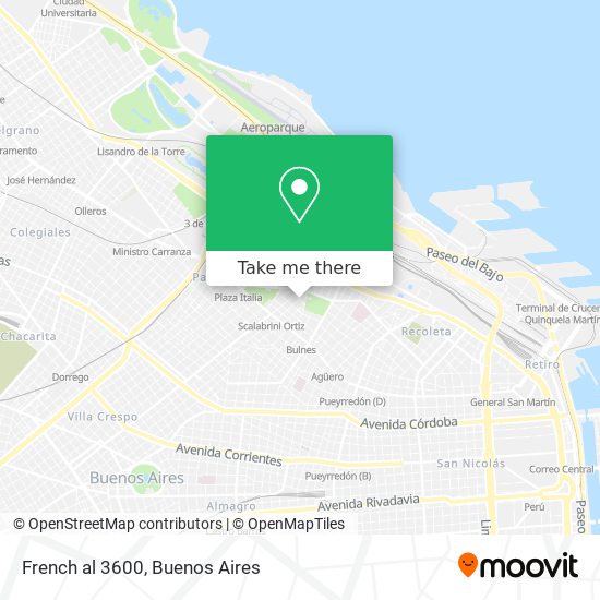 Mapa de French  al 3600