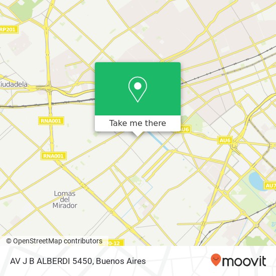 AV  J  B  ALBERDI 5450 map